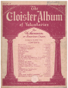 The Cloister Album of Voluntaries for the Harmonium or American Organ Book 4 used organ music book for sale in Australian second hand music shop