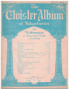 The Cloister Album of Voluntaries for the Harmonium or American Organ Book 5 used organ music book for sale in Australian second hand music shop