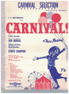 Carnival! Selection piano songbook (1961) by Bob Merrill used piano song book for sale in Australian second hand music shop