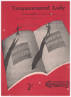 Temperamental Lady used sheet music