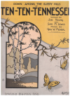 (Down Among The Sleepy Hills Of) Ten-Ten-Tennessee (1923) sheet music