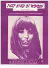 That Kind Of Woman (1968) by Donna Weiss Mary Unobsky Merrilee Rush and The Turnabouts used original piano sheet music score for sale in Australian second hand music shop