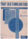 That Old Familiar Face used sheet music
