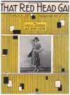 That Red Head Gal (1923) sheet music