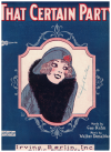 That Certain Party (1925) sheet music