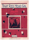 That Red Head Gal (1923) sheet music
