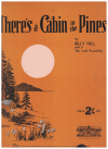There's A Cabin In The Pines (1933) sheet music