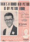 There's A Brand New Picture In My Picture Frame (1938) sheet music