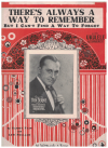 There's Always A Way To Remember But I Can't Find A Way To Forget 1927 sheet music