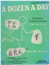A Dozen A Day Book 2 Elementary Pre-Practice Technical Exercises for the Piano by Edna-Mae Burnam ISBN 012645514 used book for sale in Australian second hand music shop