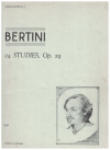 Bertini 24 Studies Op.29 Complete Modern Fingering edited revised Stanford Barton Imperial Edition No.9 used book for sale in Australian second hand music shop
