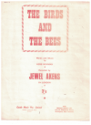 The Birds and The Bees (1965) song by Herb Newman Jewel Akens used original piano sheet music score for sale in Australian second hand music shop