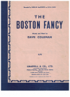 The Boston Fancy used sheet music
