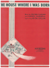 The House Where I Was Born (1934) sheet music