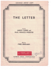 The Letter sheet music