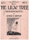 The Lilac Tree (Perspicacity) (1920) sheet music