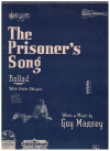 The Prisoner's Song (1924) sheet music