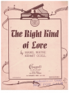 The Right Kind Of Love sheet music