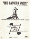 The Rangers Waltz used sheet music