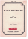 The Star You Wished Upon Last Night sheet music