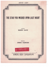 The Star You Wished Upon Last Night used sheet music