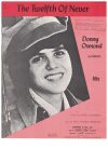 The Twelfth Of Never 1956 used sheet music