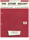 The Zither Melody used sheet music