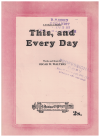 This And Every Day used sheet music