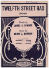 12th Street Rag song version (words by James Sumner) used sheet music for sale