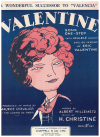Valentine (1926) sheet music