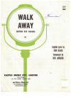 Walk Away (Warum nur warum) (1961) by Don Black Udo Jurgens used original piano sheet music score for sale in Australian second hand music shop