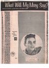What Will My Mary Say? (1960) used sheet music