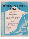 When We Meet Again sheet music