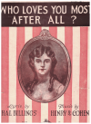 Who Loves You Most After All? (1922) sheet music