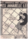 Who's Wonderful Who's Marvellous? Miss Annabelle Lee 1927 sheet music