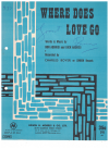 Where Does Love Go (1966) used sheet music
