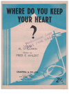 Where Do You Keep Your Heart? sheet music