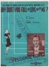 Why Don't You Fall In Love With Me sheet music