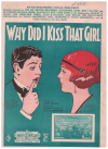 Why Did I Kiss That Girl (1924) sheet music