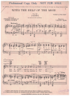With The Help Of The Moon (1931) sheet music