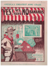 Yes! We Have No Bananas (1923) sheet music