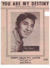 You Are My Destiny (Paul Anka) 1958 used sheet music