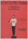 You Can't Stop Me From Dreaming (1937) sheet music