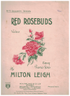 Red Rosebuds for easy piano used sheet music