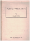 Samuel Maikapar Petites Variations for piano Op.8 No.14 sheet music