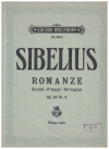 Romanze in D Major Op.24 No.9 by Jean Sibelius sheet music