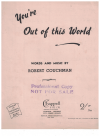 You're Out Of This World used sheet music
