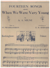 Fourteen Songs from 'When We Were Very Young' by A A Milne