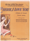 Cherie I Love You (Cherie je t'aime) (1926) from 'New Ideas' sheet music