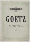 Hermann Goetz 2 Sonatinen fur den Klavierunterricht Op.8 sheet music